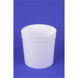 10 qt HDPE Open Head Pail, Round, ,Nestable No Handle