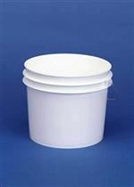 5 ltr HDPE Pail, Round, 204,Nestable with Plastic Handle