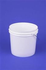 2 gal HDPE Pail, 65 mil Round, ,Nestable With METAL HANDLE