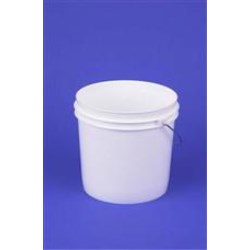 2 gal HDPE Pail, 65 mil Round, ,Nestable With METAL HANDLE 