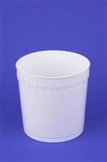 2.5 gal HDPE Open Head Pail, 45 mil Round, No Handle