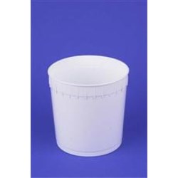 2.5 gal HDPE Open Head Pail, 45 mil Round, No Handle 