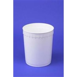12 qt HDPE Pail, Round, ,Nestable No Handle