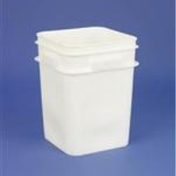 4 gal HDPE Pail, Square, 2113,No Handle