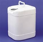 5 gal HDPE Tight Head Pail, Rectangular, 70mm finish ,Integrated Hndl with Plastic Handle