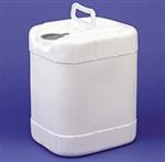 5 gal HDPE Tight Head Pail, Rectangular, 70mm finish ,Integrated Hndl with Plastic Handle