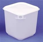 4 ltr HDPE Pail, Square, ,No Hole for Handle No Handle