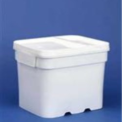 8 gal HDPE Pail, Rectangular, 4944,No Hole for Handle No Handle