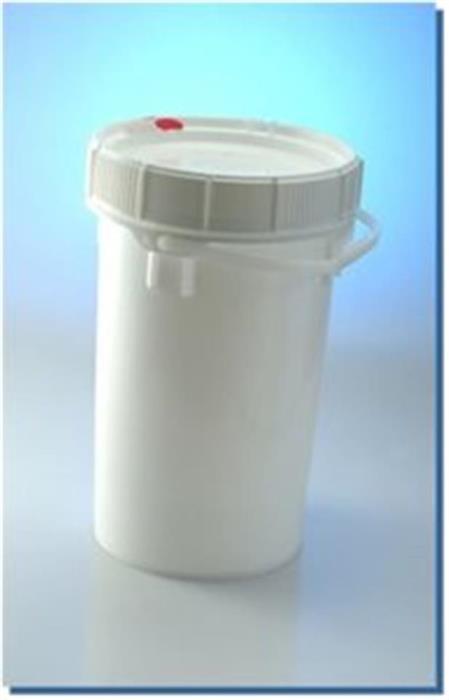 6.5 Gal HDPE Pail, Round, ,Screw Finish With Handle
