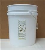 5 gal HDPE Pail, 90 mil Round, Metal Handle and Plastic Grip
