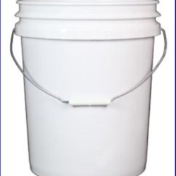 5 Gal HDPE Pail, Round, ,Child Warning Label 