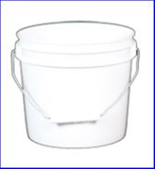 1 gal HDPE Open Head Pail, Round,