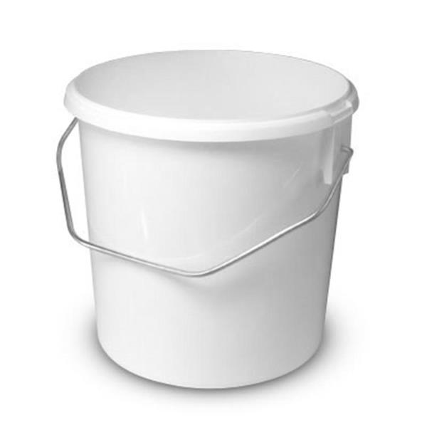 2 ltr P/P Pail, Round, ,Flex Off With METAL HANDLE