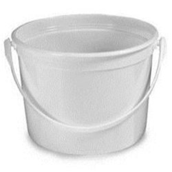 64 oz HDPE Pail, Round, with Plastic Handle