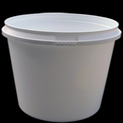 20 oz P/P Tub, Round, ,Nestable Tamper Evident