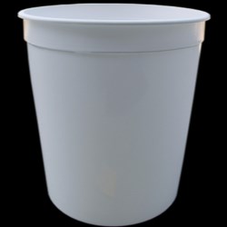167 oz HDPE Tub, Round, ,Nestable