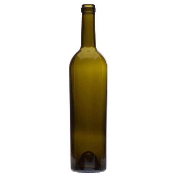 750 ml Claret, Antique Green, Cork Finish PU Tall Tapered, 4927
