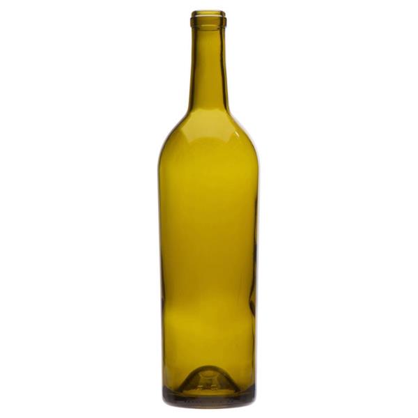 750 ml Claret, Antique Green, Cork Finish Tall Push-Up, 8055