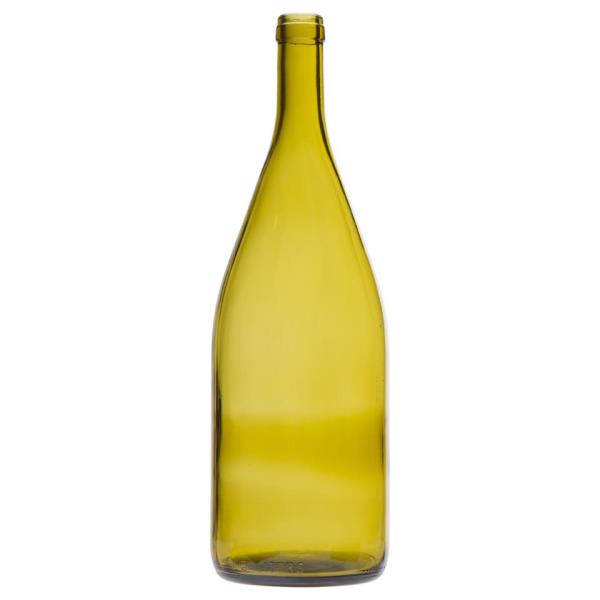 1.5 ltr Burgundy, Dead Leaf Green, Cork Finish Flat Bottom, 9156 