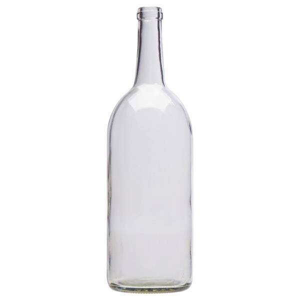 1.5 ltr Claret, Flint, Cork Finish Flat Bottom, 9524