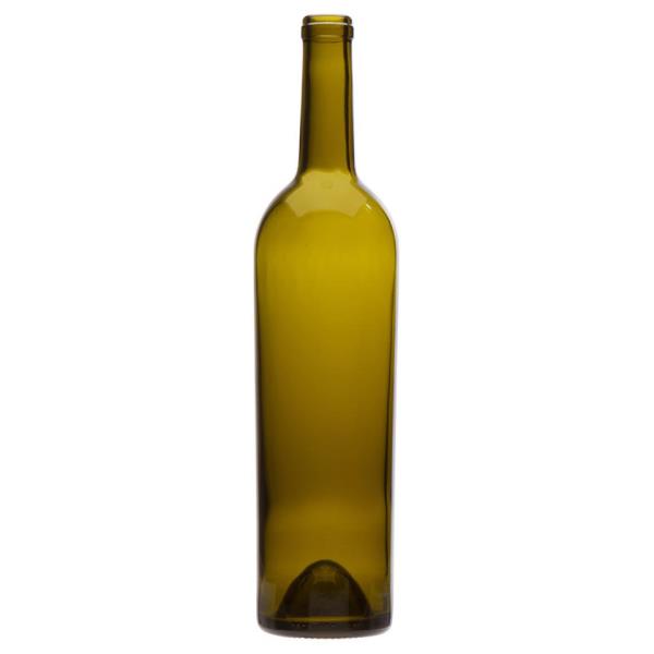 750 ml Claret, Antique Green, Cork Finish Fp Tapered, 8255