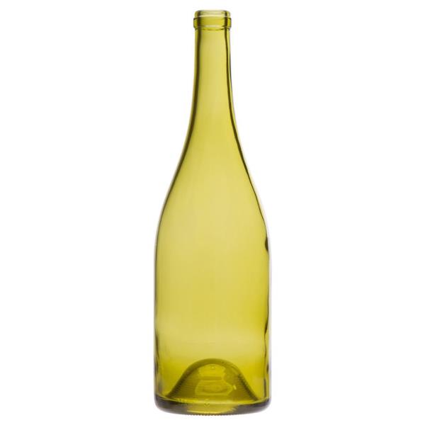 750 ml Burgundy, Dead Leaf Green, Cork Finish PU Dome Punt, 2178