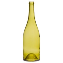 750 ml Burgundy, Dead Leaf Green, Cork Finish PU Dome Punt, 2178