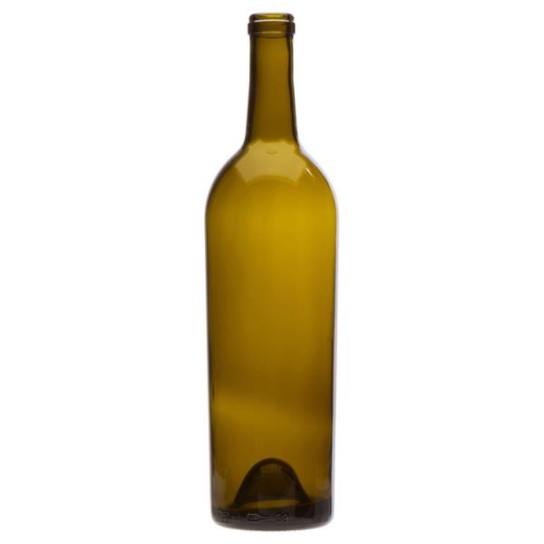 750 ml Claret, Antique Green, Cork Finish PU Tapered, 3396