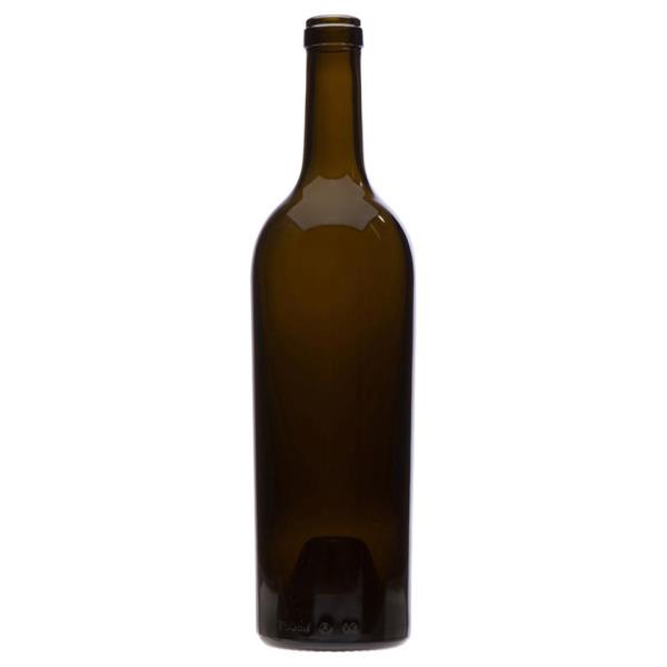 750 ml Claret, Antique Green, Cork Finish PU Tall Tapered, 2138