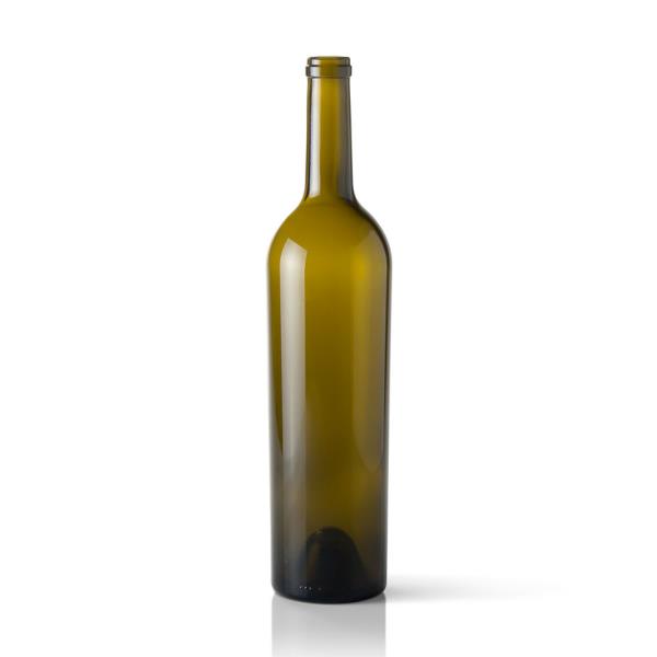 750 ml Claret, Antique Green, Cork Finish PU Tall Tapered, 2165