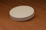110-400, HDPE Continuous Thread Closure, FSM-1 Plain, Flat Seal, Fine Ribbed Skirt,