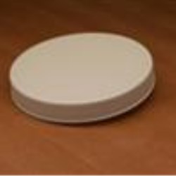 110-400, HDPE Continuous Thread Closure, FSM-1 Plain, Flat Seal, Fine Ribbed Skirt,