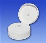 38-400, P/P Flip Top Closure, .200 orificeLnp Silicone Valve, Mat/Stipple Top, 2", Simpli-Squeeze
