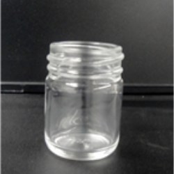 1 oz Glass Type 3 Jar, Round, Flint, 43-400 GPI finish