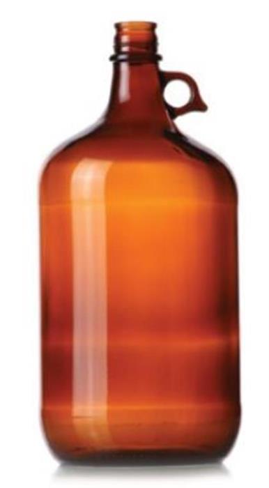 4 ltr Glass Handleware, Round, Amber, 38-434