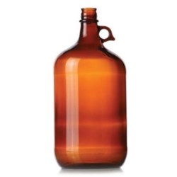 4 ltr Glass Handleware, Round, Amber, 38-434