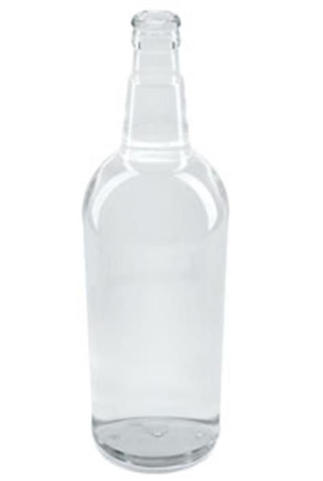 750 ml Glass Long Neck, Round, Flint, Guala Spec finish