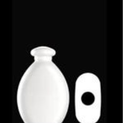 200 ml HDPE Convex, Oval, 24-410, ,