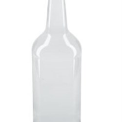 375 ml Glass Long Neck, Round, Flint, 28-350 Tamper Evident finish Titos Handmade Vodka