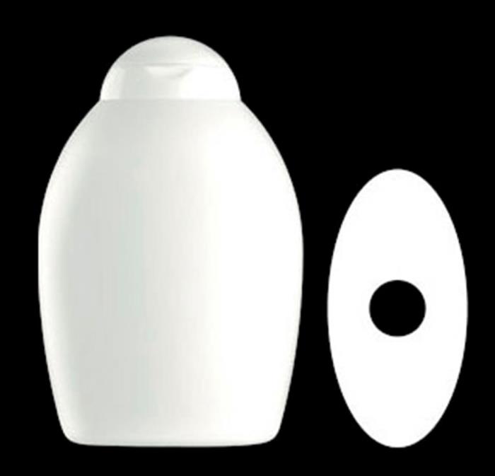 400 ml HDPE Convex, Oval, 21mm Snap On, ,