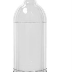 16 oz Glass Utility, Round, Flint, 28-405 Fluted Label Indent 