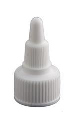 24-410, LDPE Spout Closure, .145" orifice Ribbed Skirt,