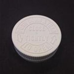 53-400, P/P Push and Turn Closure, Lpt Printed, CRC, 