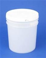 4.25 gal HDPE Pail, 65 mil Round, ,No Handle