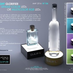 DAPY can now glorify any cosmetic or alcohol bottle you’d like to illuminate with a standard price