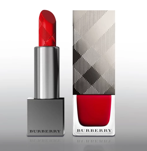 BURBERRY GIANT LIPSTICK AND NAIL POLISH