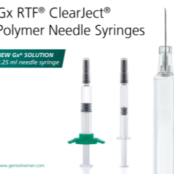 Gx RTF® ClearJect® Polymer Needle Syringes