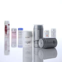 Contact-free airless jars for increased hygiene