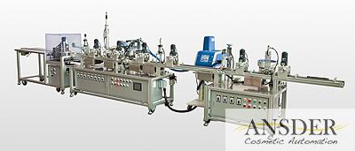 Line-type lipstick assembly line by Ansder