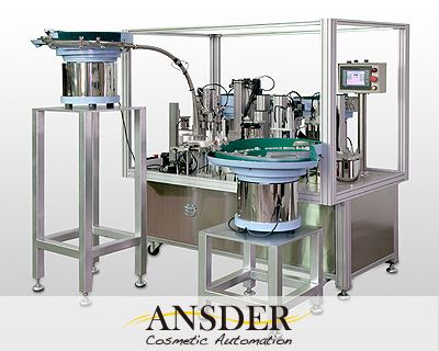 The chain-type lip balm assembly line by Ansder